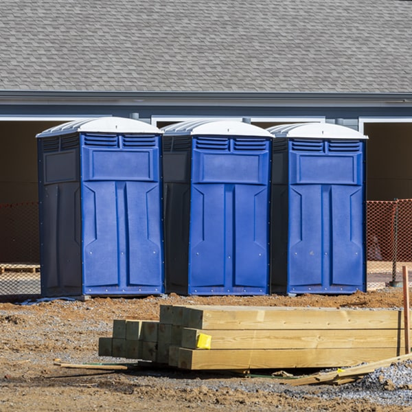 are there different sizes of portable restrooms available for rent in Guntown MS